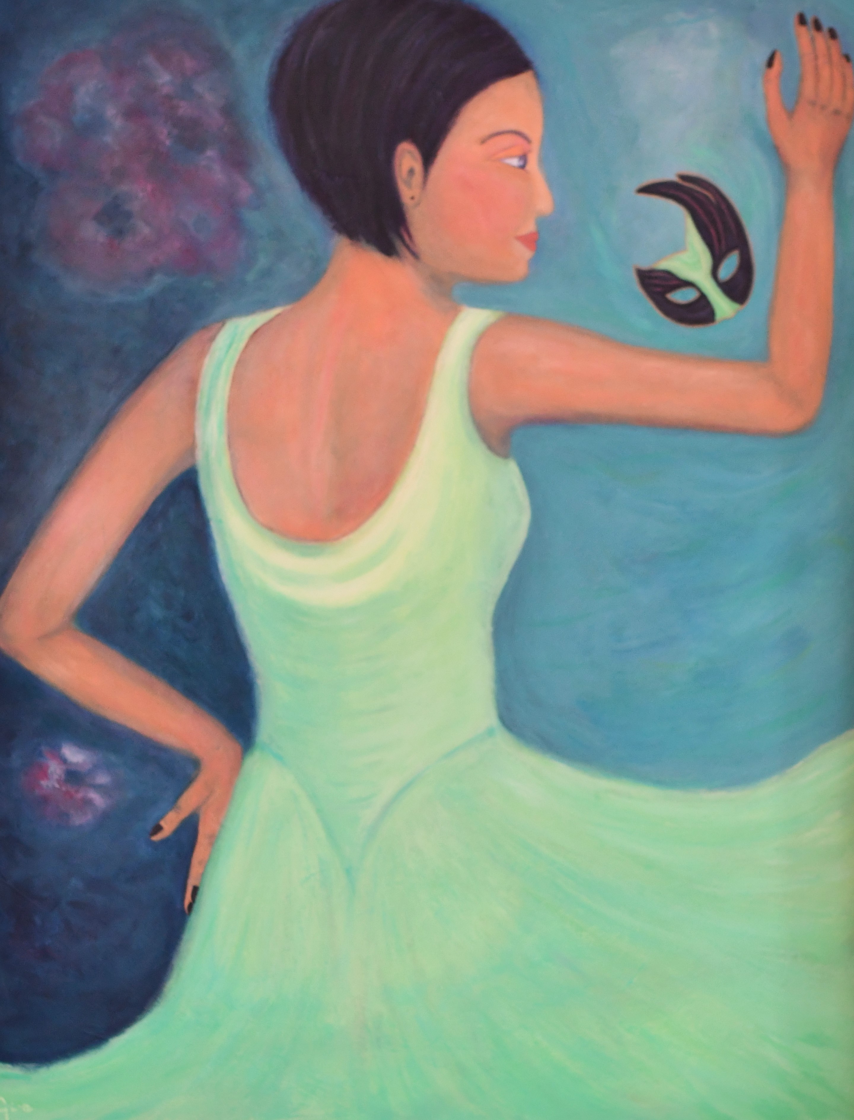 Tango Lady. 70x90 akryl.