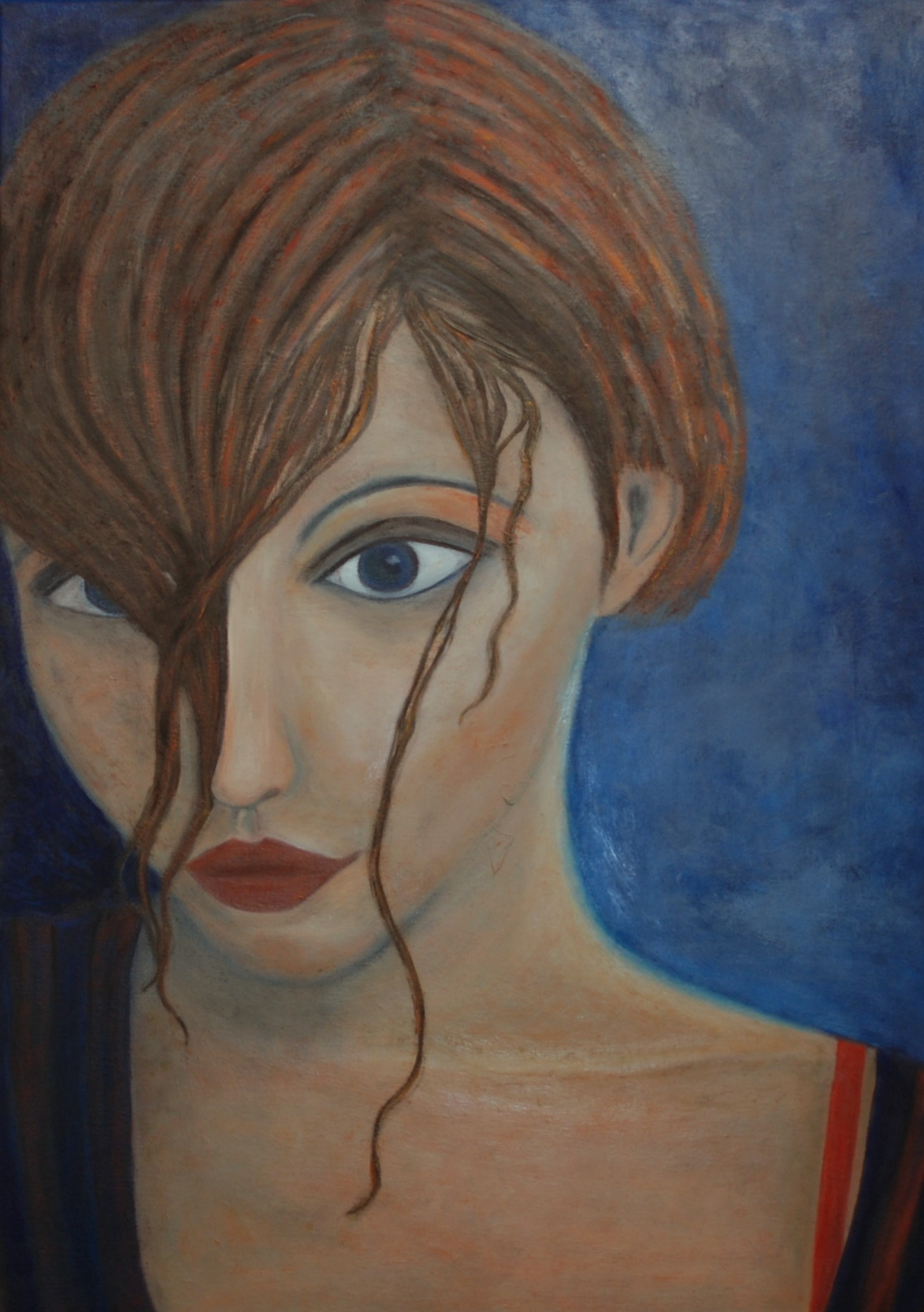 Mysterious Lady. 60x80 olie.